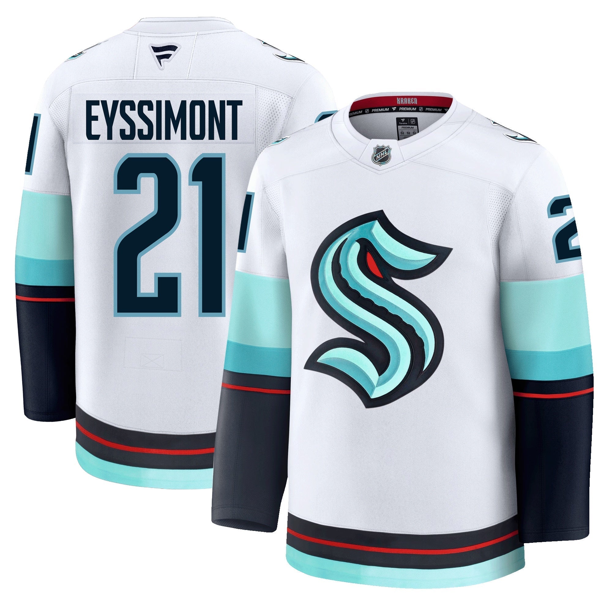 Michael Eyssimont Seattle Kraken Fanatics Premium Away Jersey
