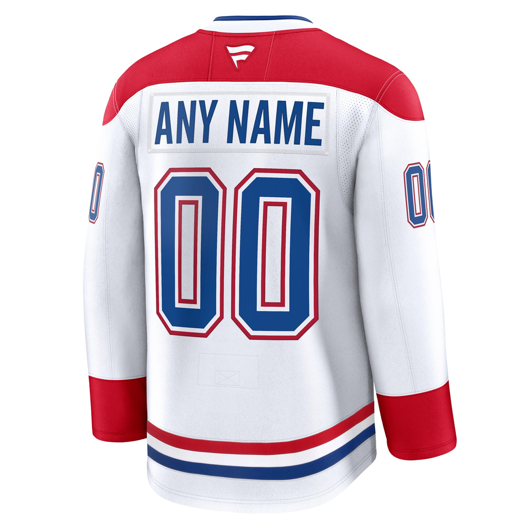 Customizable Montreal Canadiens 2024 Fanatics Premium Official NHL AWAY Jersey