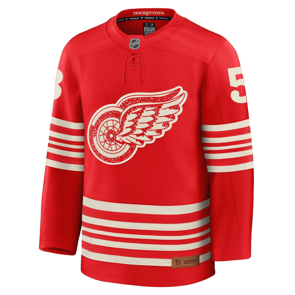 Moritz Seider Detroit Red Wings Fanatics Centennial Premium Jersey
