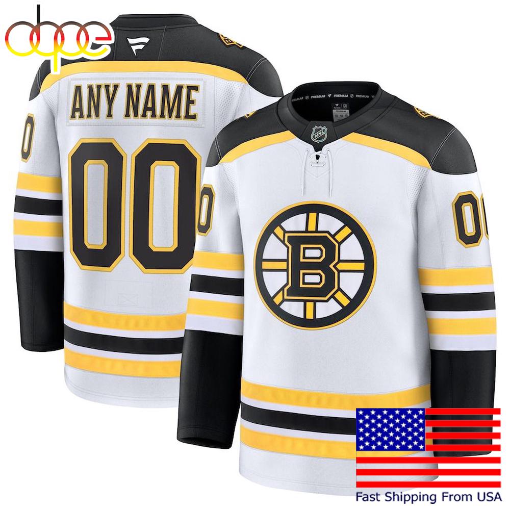 NHL Boston Bruins Away New Design 2025 Custom Hockey Jersey