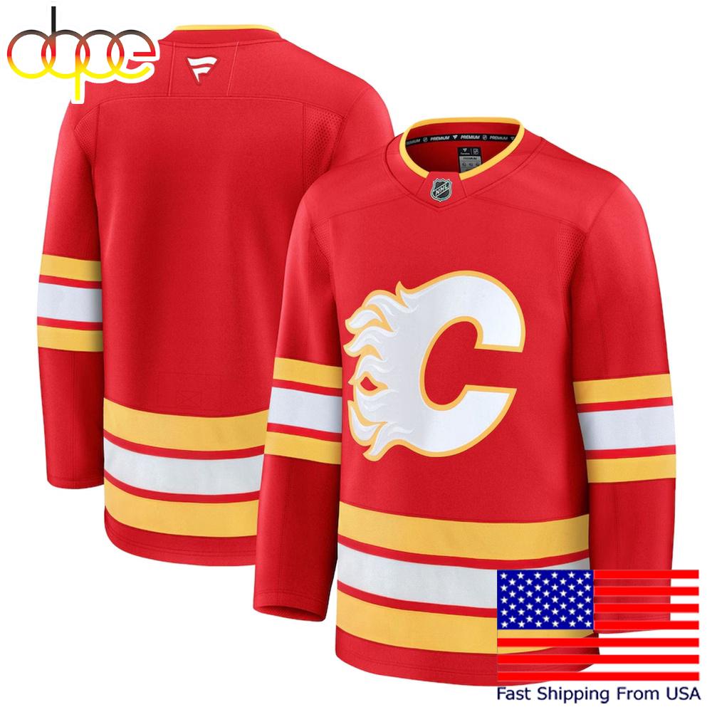 NHL Calgary Flames Red Limited Hockey Jersey, Calgary Flames Jersey
