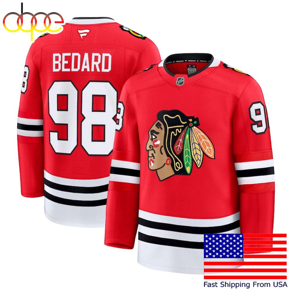 NHL Chicago Blackhawks Connor Bedard Chicago Blackhawks Limited Hockey Jersey, Chicago Blackhawks Jersey