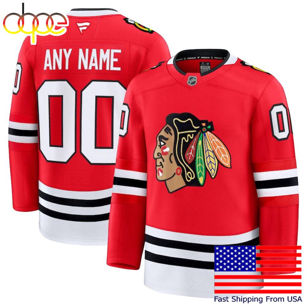 NHL Chicago Blackhawks Home New Design 2025 Custom Hockey Jersey