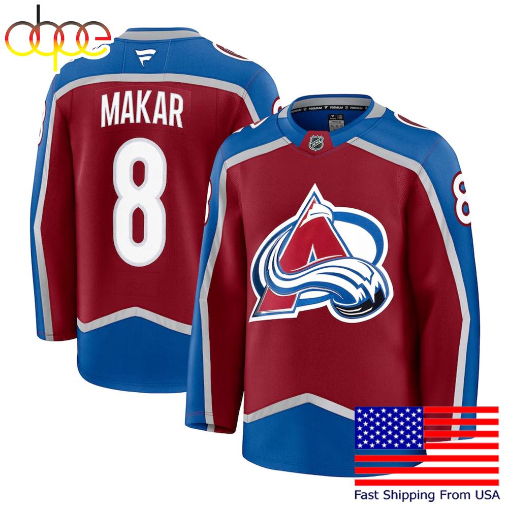 NHL Colorado Avalanche Cale Makar Burgundy Limited Hockey Jersey, Colorado Avalanche Jersey