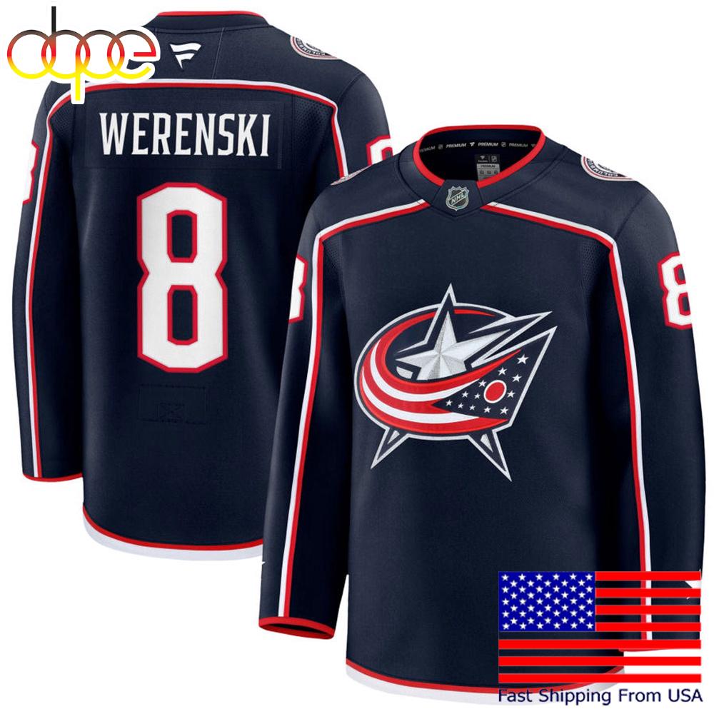 NHL Columbus Blue Jackets Zach Werenski Navy Limited Hockey Jersey, Columbus Blue Jackets Jersey