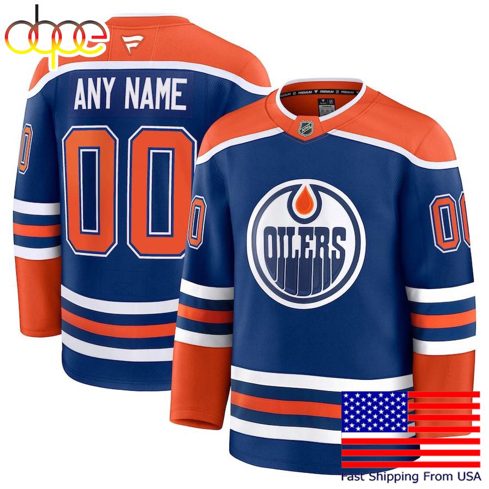 NHL Edmonton Oilers Home New Design 2025 Custom Hockey Jersey
