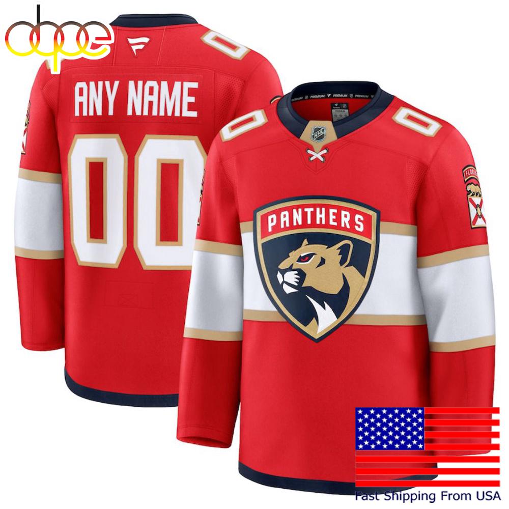 NHL Florida Panthers Home New Design 2025 Custom Hockey Jersey