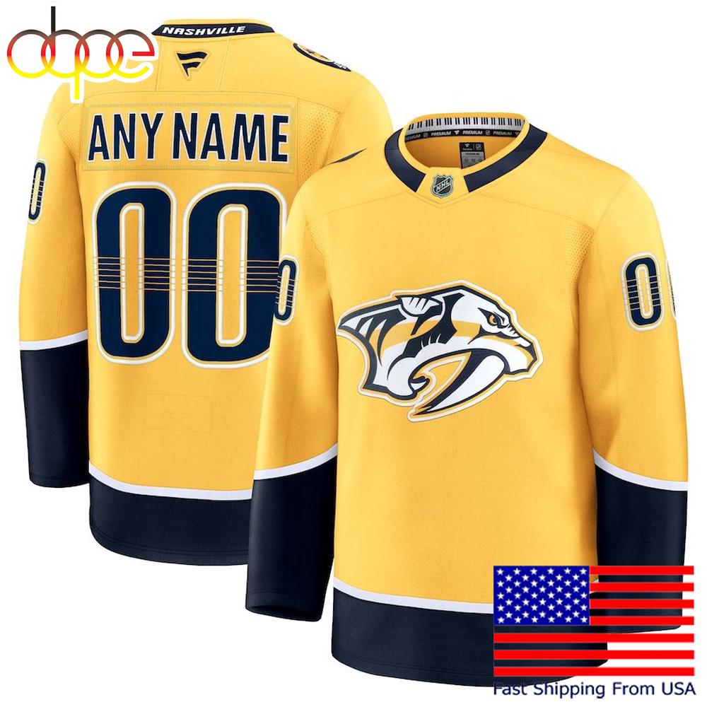 NHL Nashville Predators Home New Design 2025 Custom Hockey Jersey