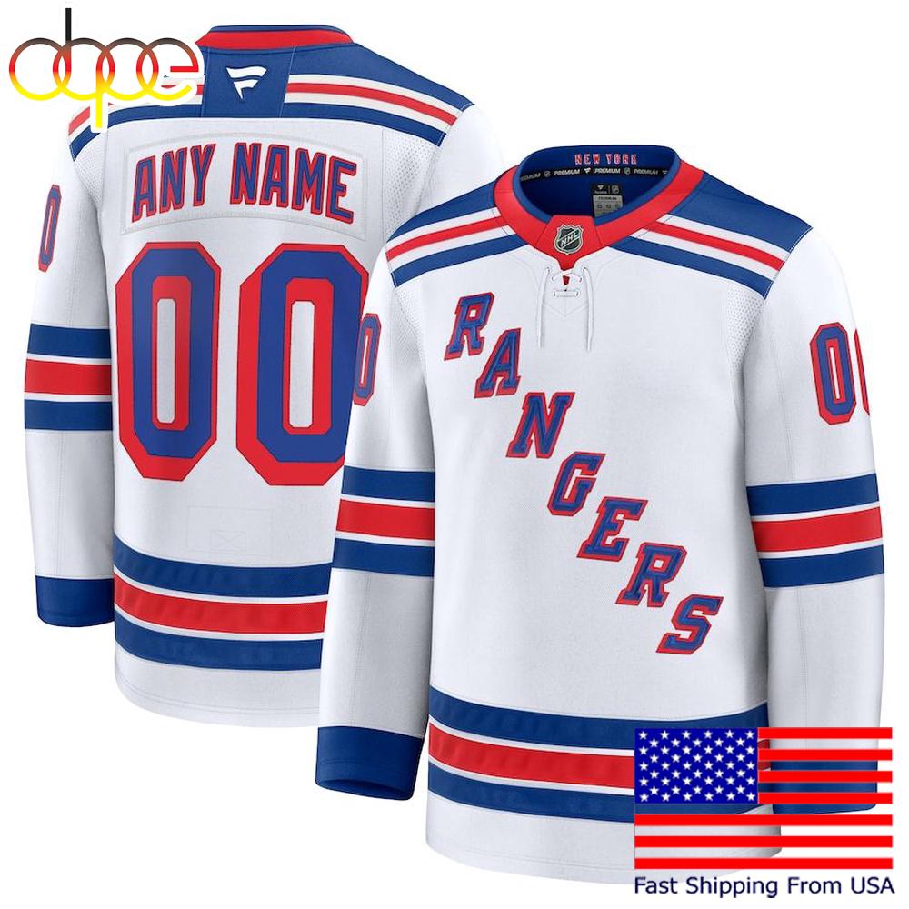NHL New York Rangers Away New Design 2025 Custom Hockey Jersey