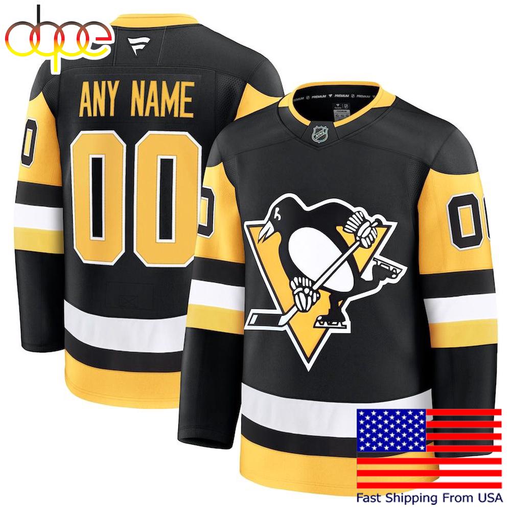 NHL Pittsburgh Penguins Home New Design 2025 Custom Hockey Jersey