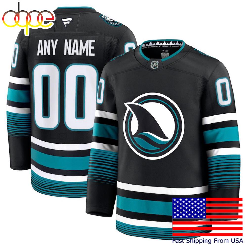NHL San Jose Sharks Alternate New Design 2025 Custom Hockey Jersey