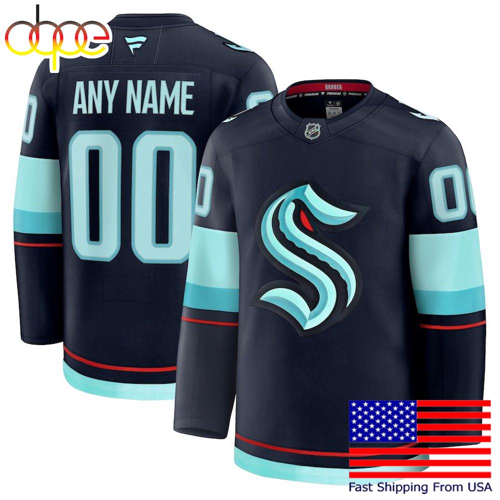 NHL Seattle Kraken Home New Design 2025 Custom Hockey Jersey
