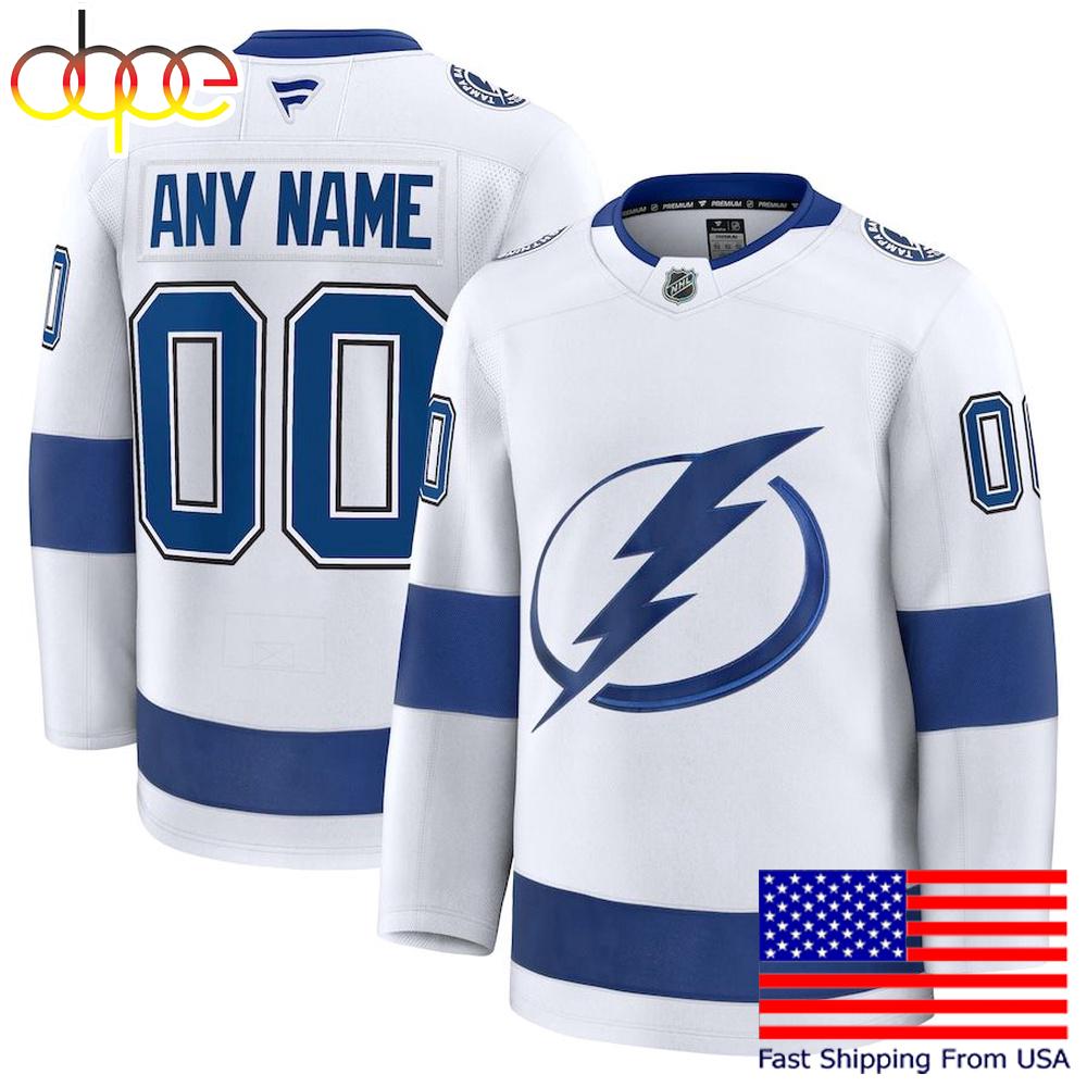 NHL Tampa Bay Lightning Away New Design 2025 Custom Hockey Jersey