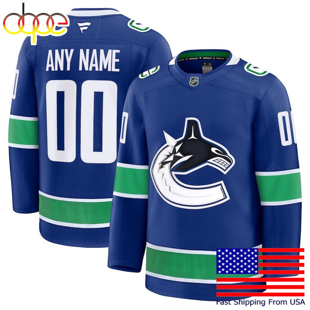 NHL Vancouver Canucks Home New Design 2025 Custom Hockey Jersey
