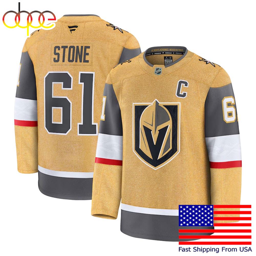 NHL Vegas Golden Knights Mark Stone Gold Limited Hockey Jersey, Vegas Golden Knights Jersey