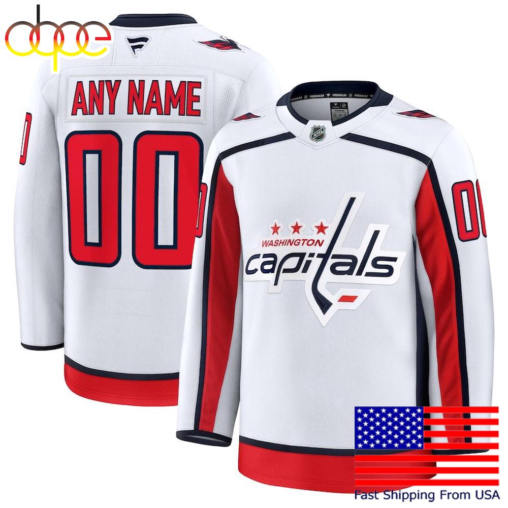 NHL Washington Capitals Away New Design 2025 Custom Hockey Jersey