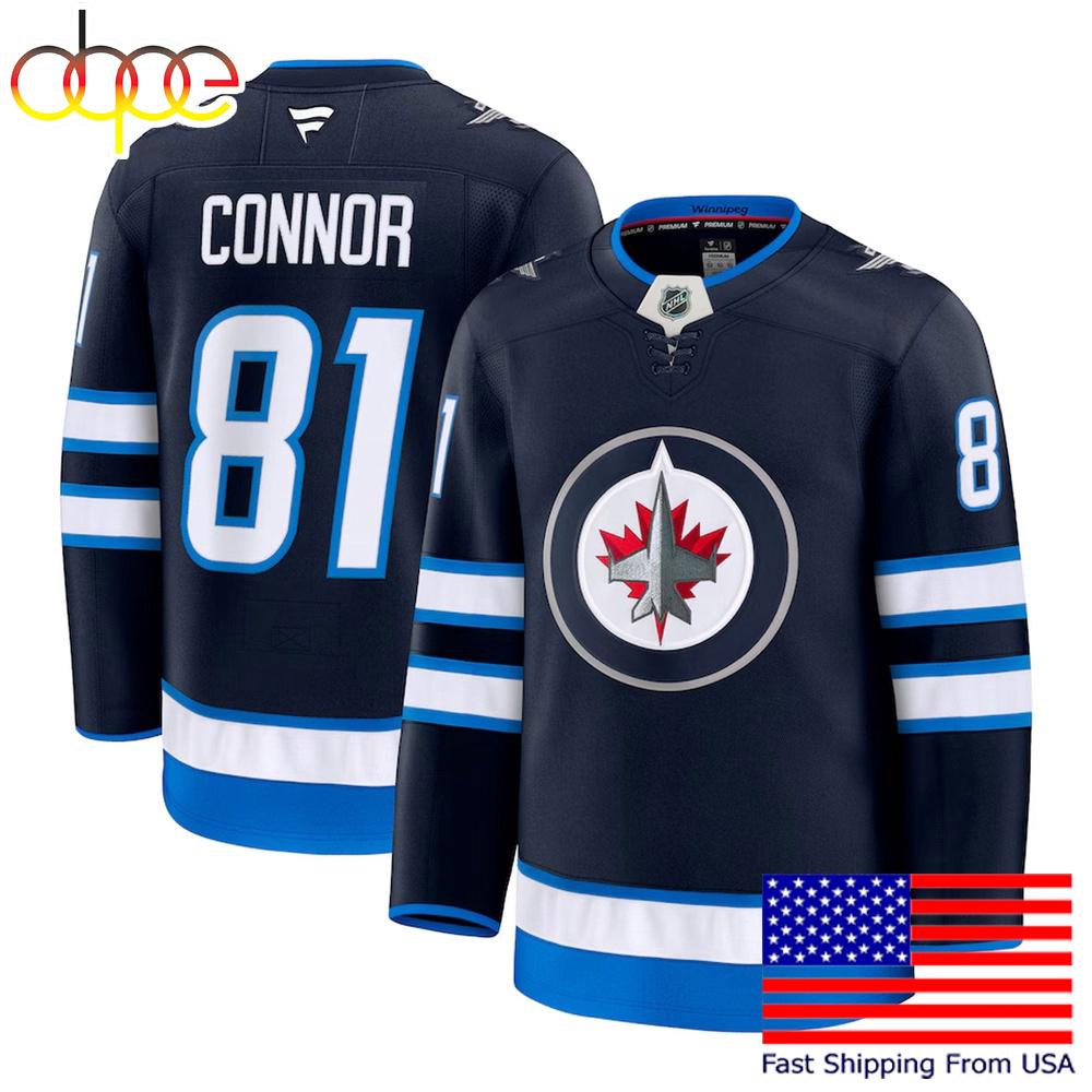 NHL Winnipeg Jets Kyle Connor Navy Limited Hockey Jersey, Winnipeg Jets Jersey