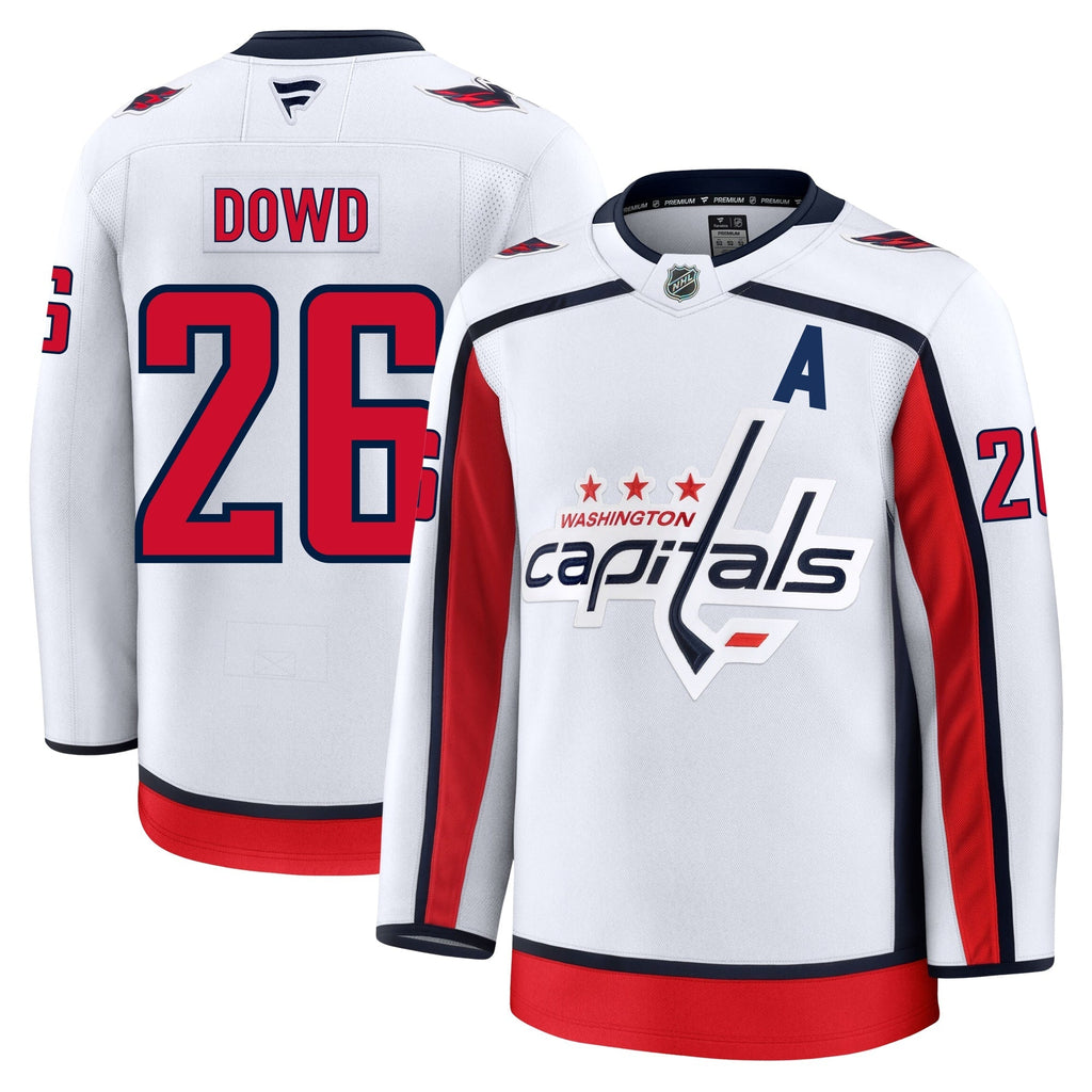 Nic Dowd Washington Capitals Fanatics Premium Away Jersey