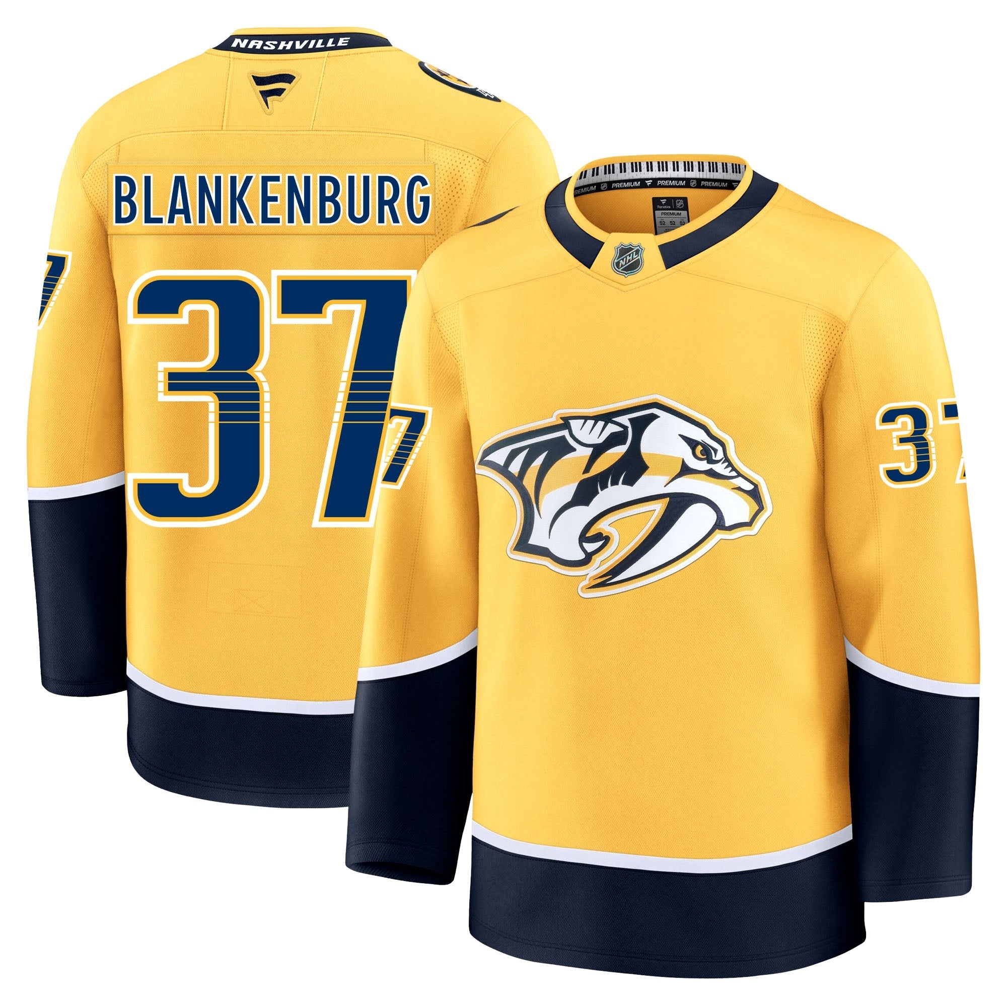 Nick Blankenburg Nashville Predators Fanatics Premium Home Jersey