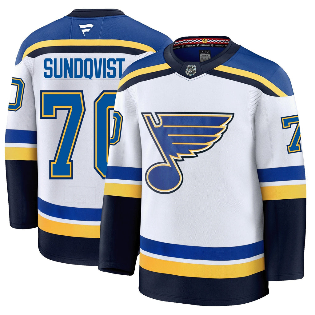 Oskar Sundqvist St. Louis Blues Fanatics Premium Away Jersey