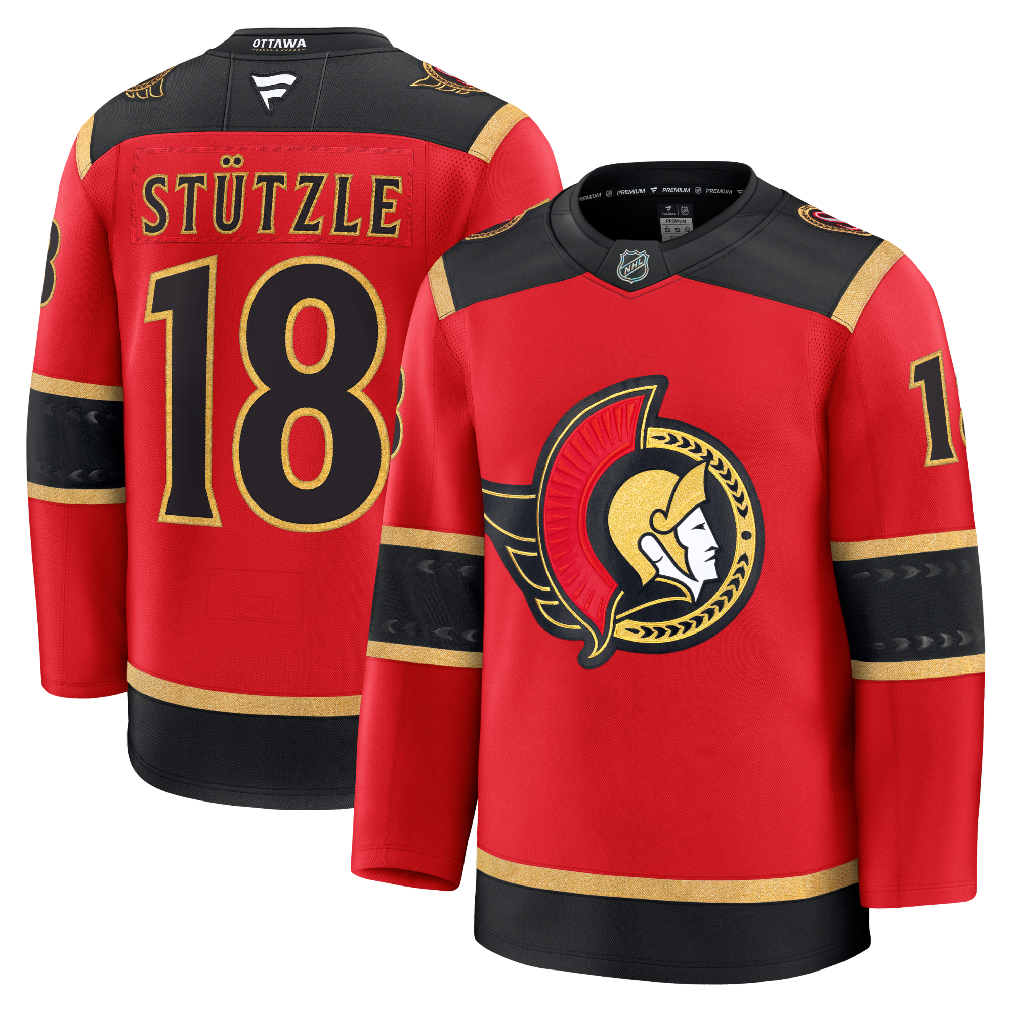 Tim Stützle Ottawa Senators Fanatics Alternate Premium Jersey