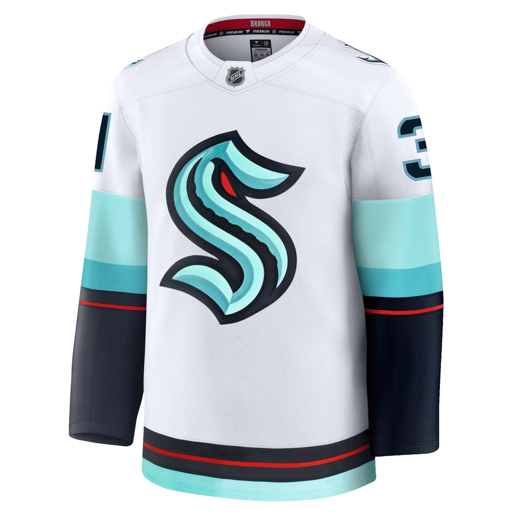 Philipp Grubauer Seattle Kraken Fanatics Premium Away Jersey