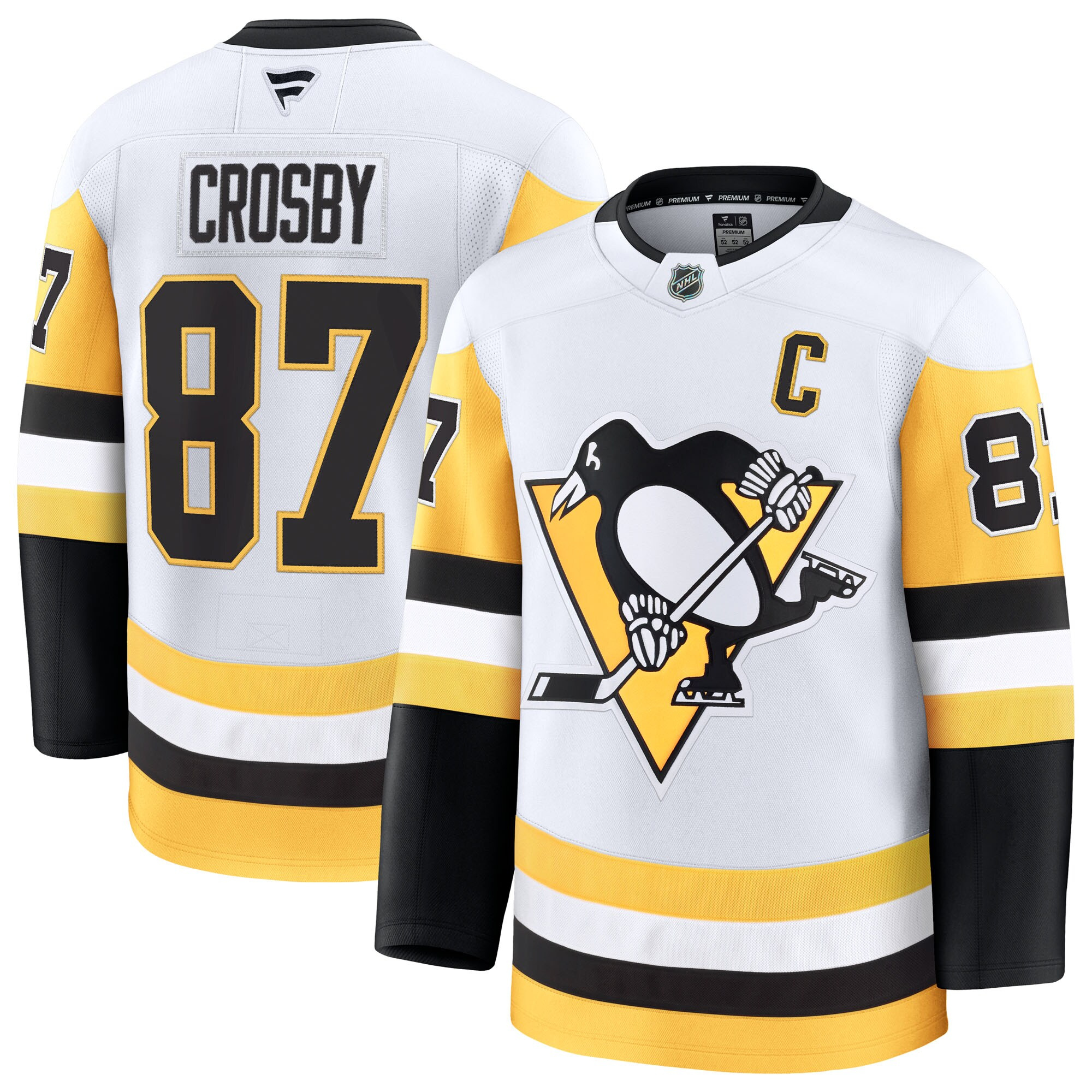 Sidney Crosby Pittsburgh Penguins Fanatics Premium Away Jersey