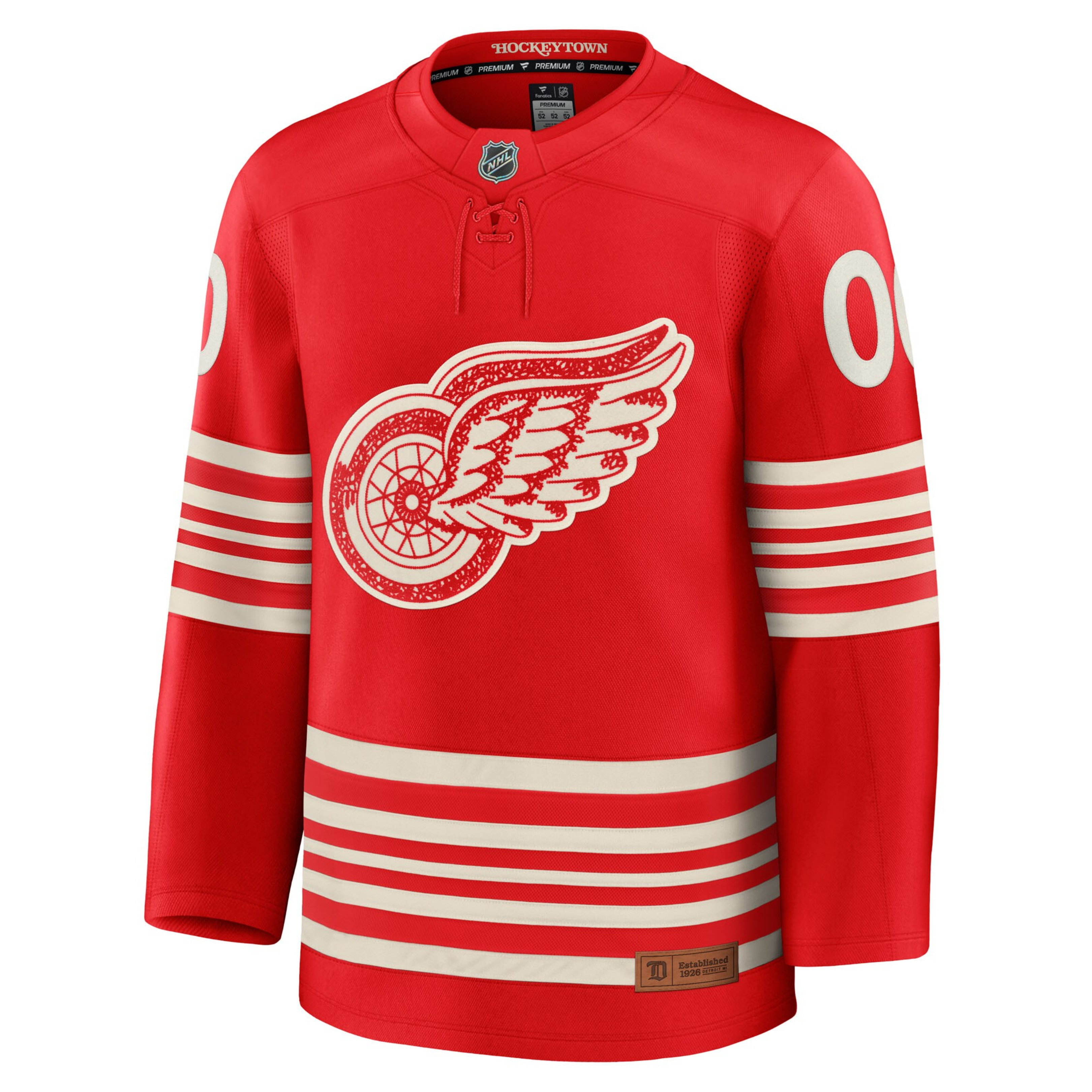 Customizable Detroit Red Wings Centennial Fanatics Premium Custom Jersey