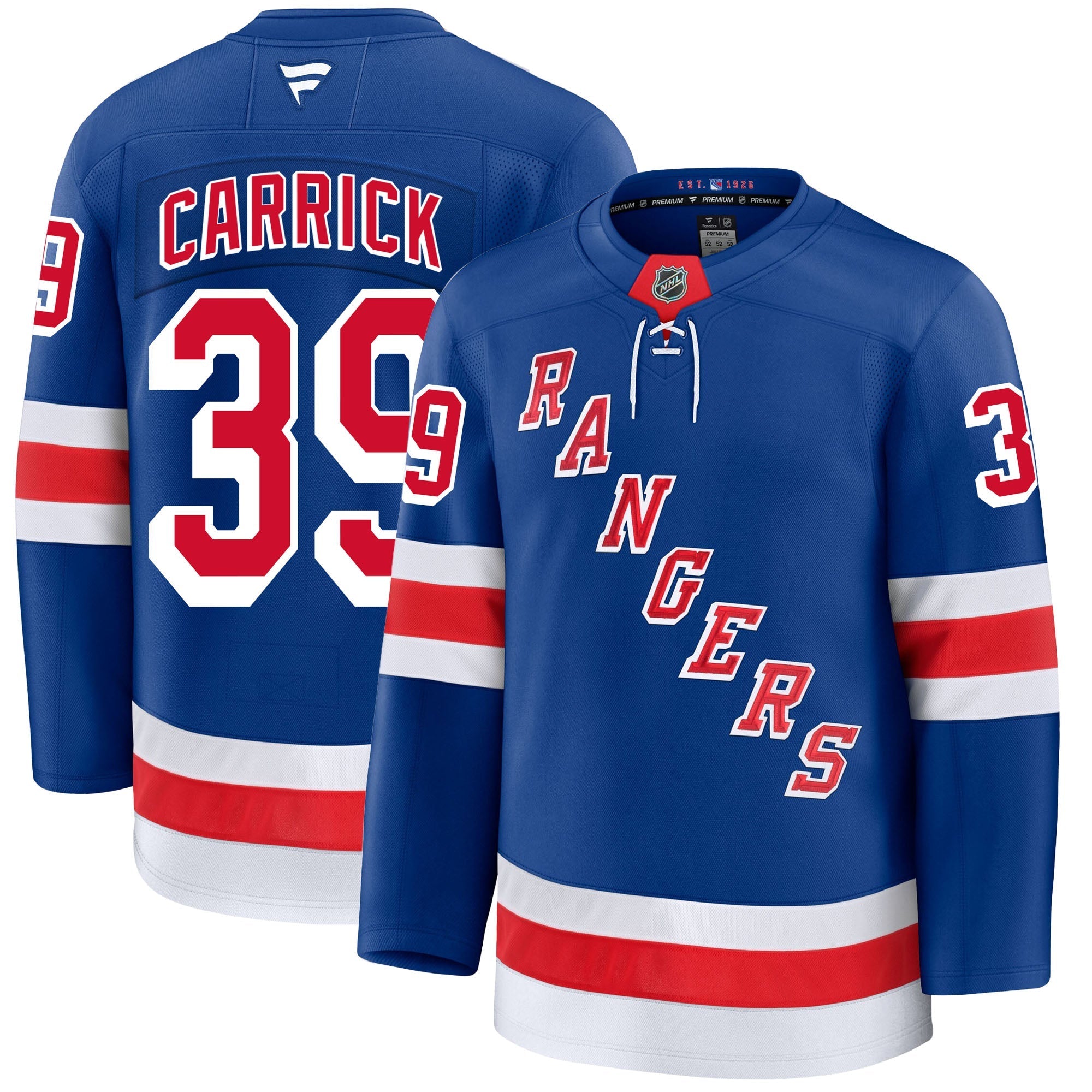 Sam Carrick New York Rangers Fanatics Premium Home Jersey