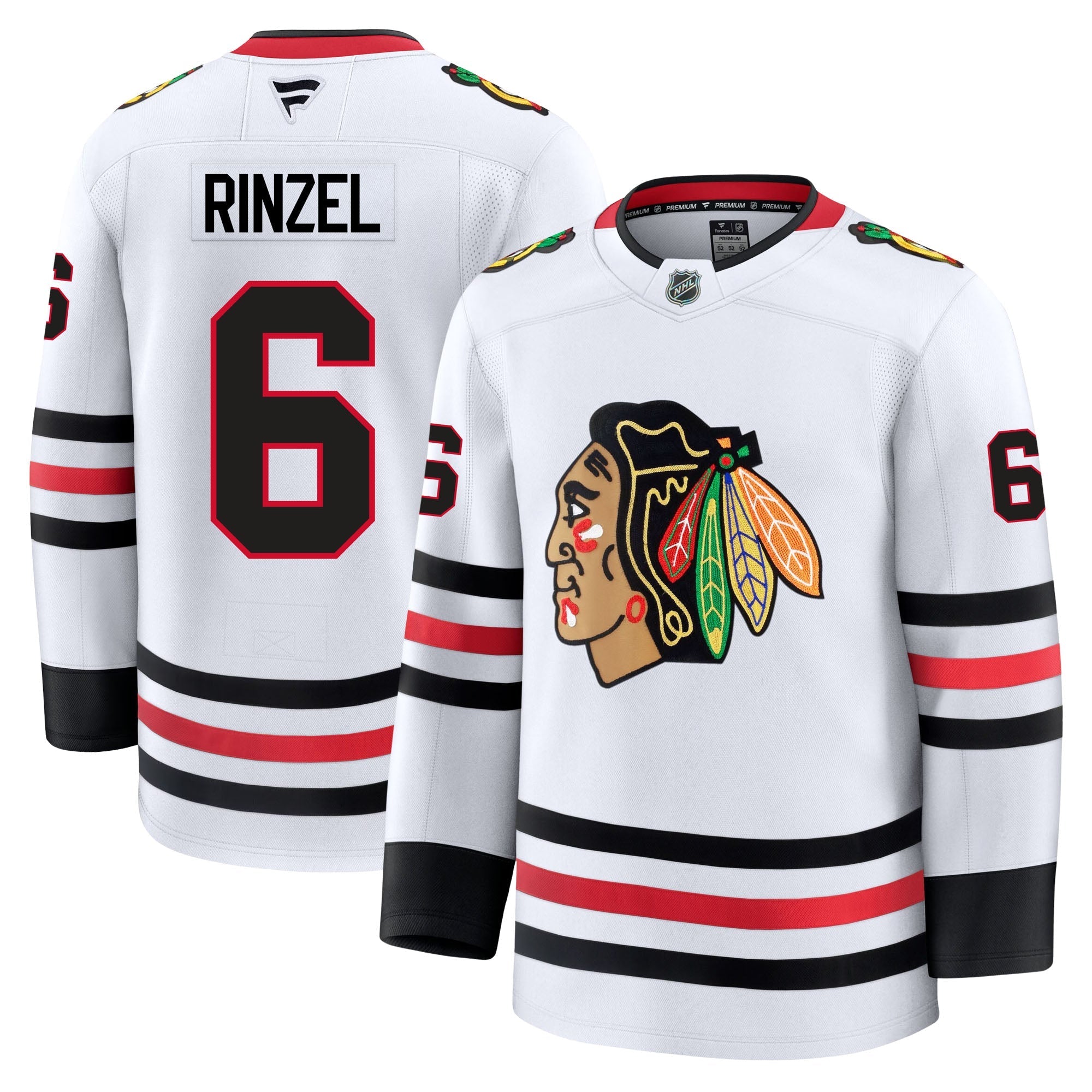 Sam Rinzel Chicago Blackhawks Fanatics Premium Away Jersey