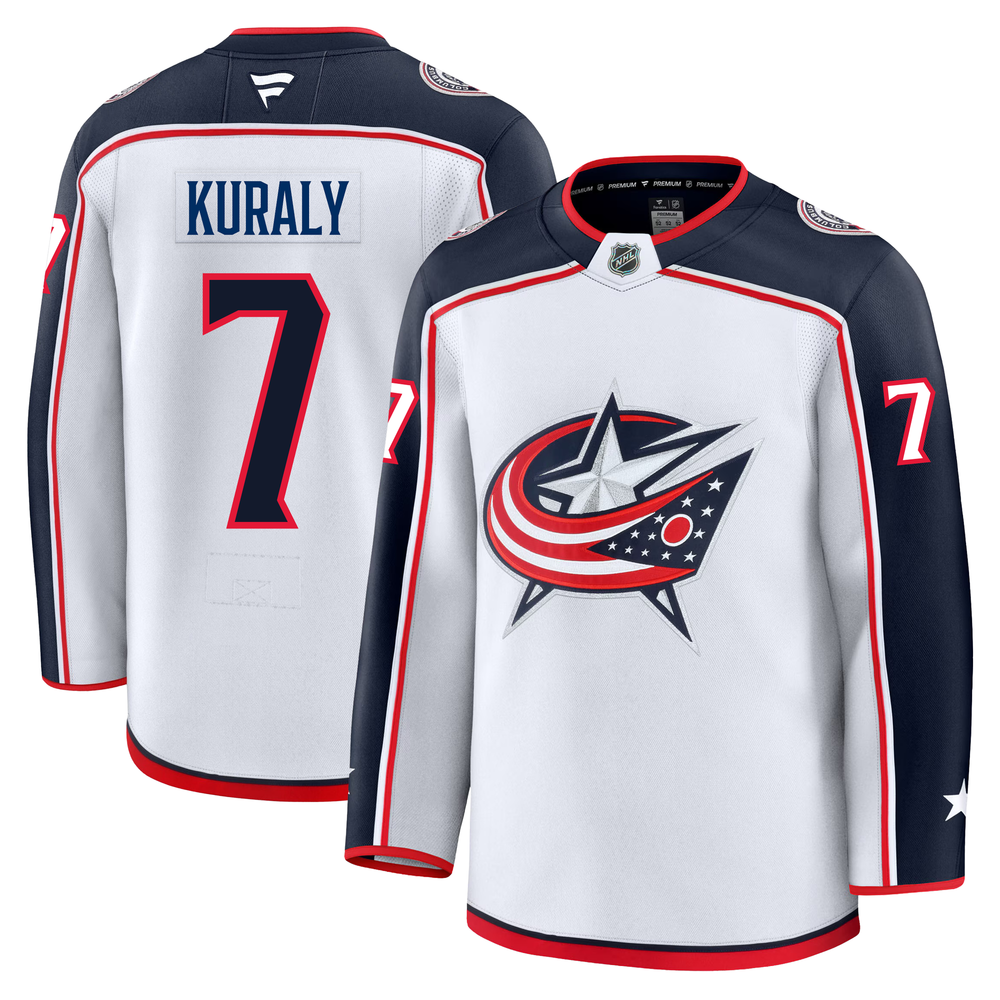 Sean Kuraly Columbus Blue Jackets Fanatics Premium Away Jersey