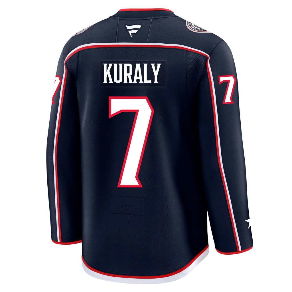 Sean Kuraly Columbus Blue Jackets Fanatics Premium Home Jersey