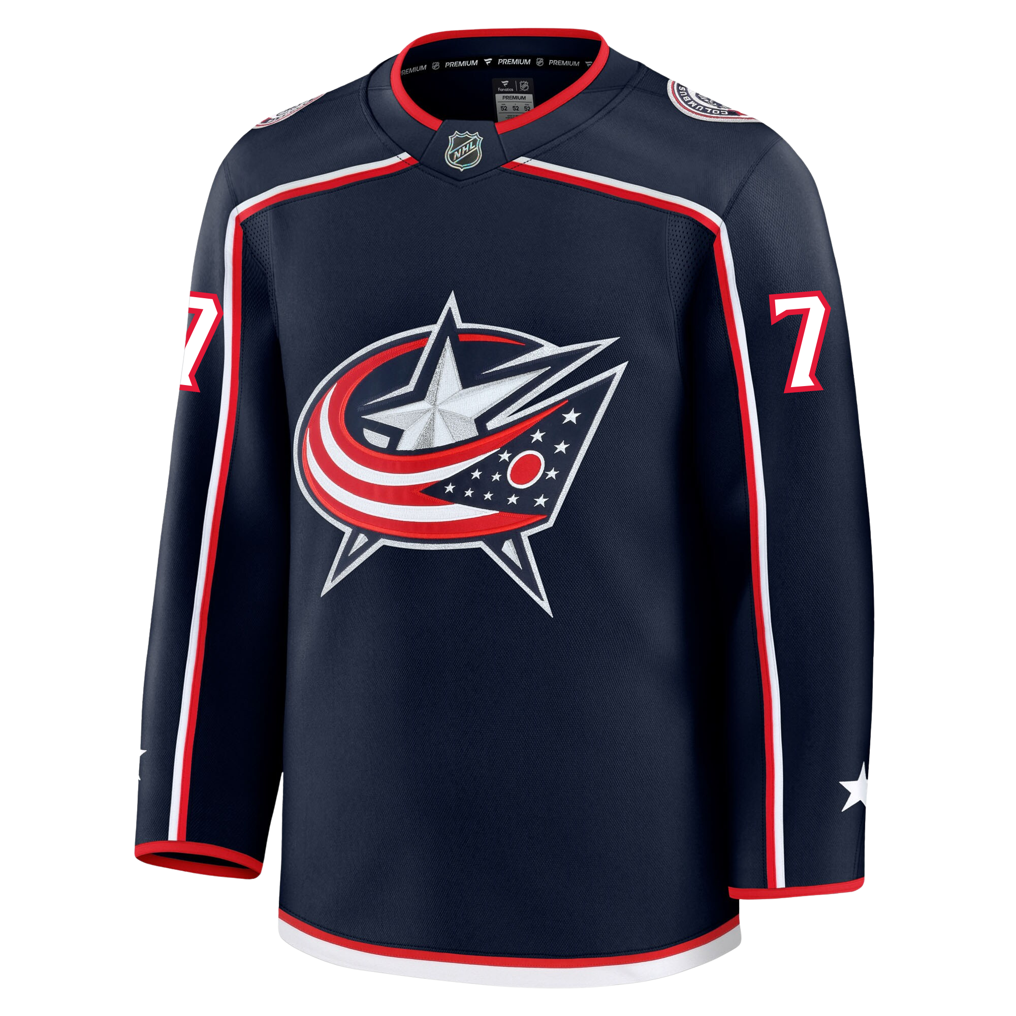 Sean Kuraly Columbus Blue Jackets Fanatics Premium Home Jersey