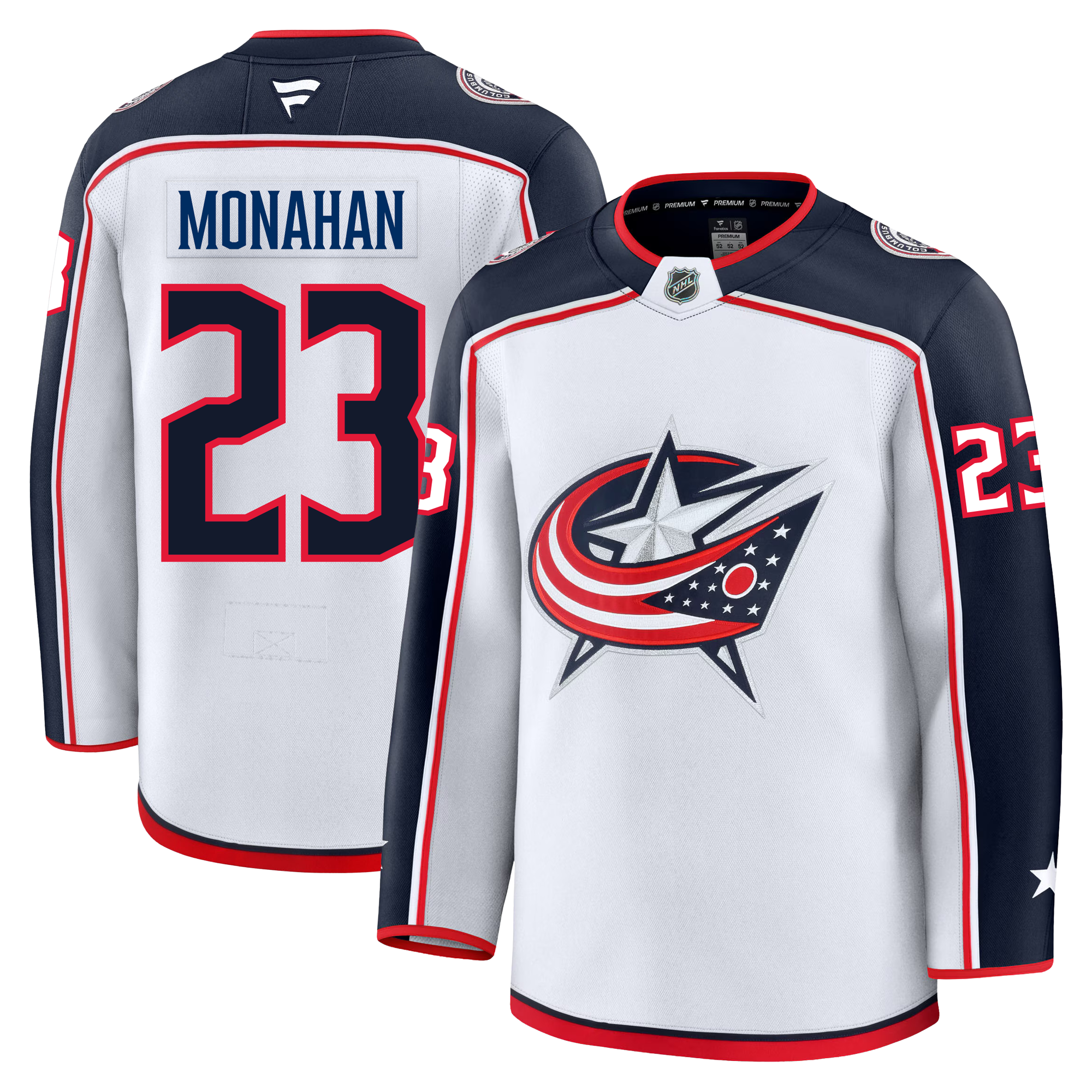 Sean Monahan Columbus Blue Jackets Fanatics Premium Away Jersey