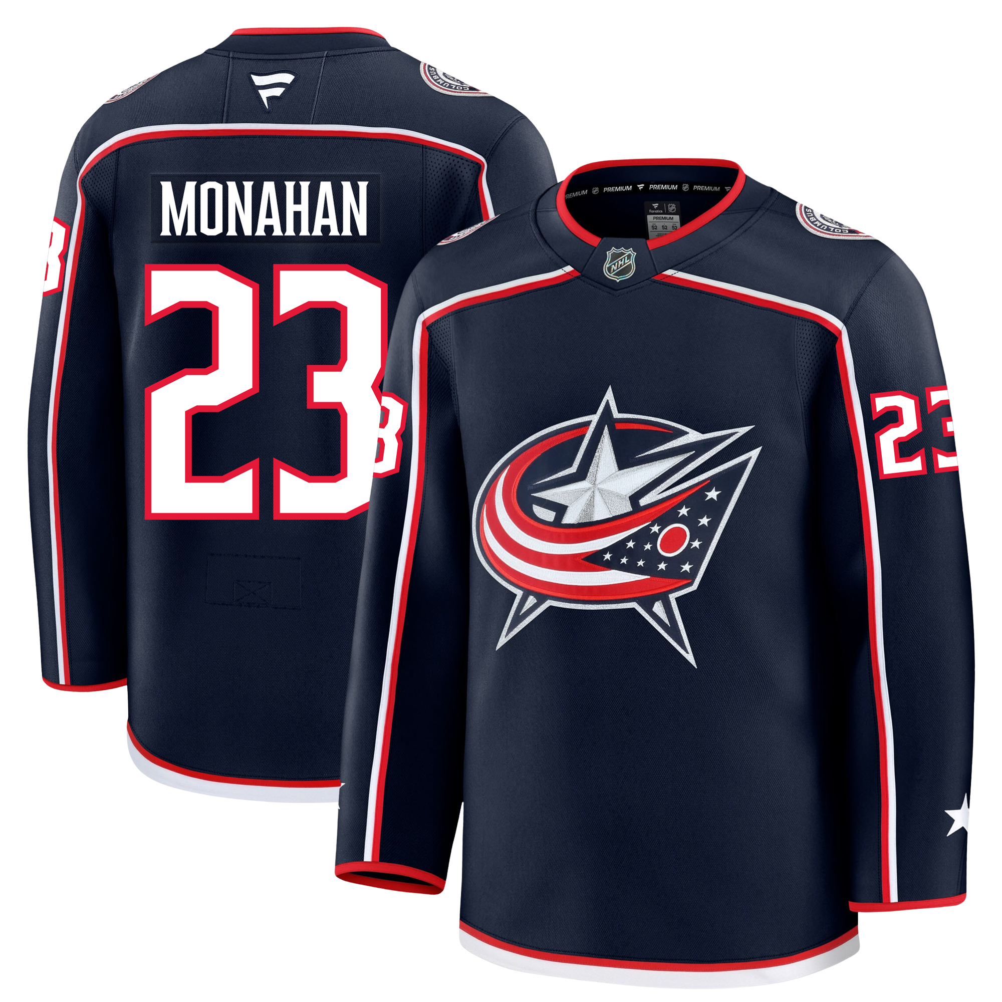 Sean Monahan Columbus Blue Jackets Fanatics Premium Home Jersey