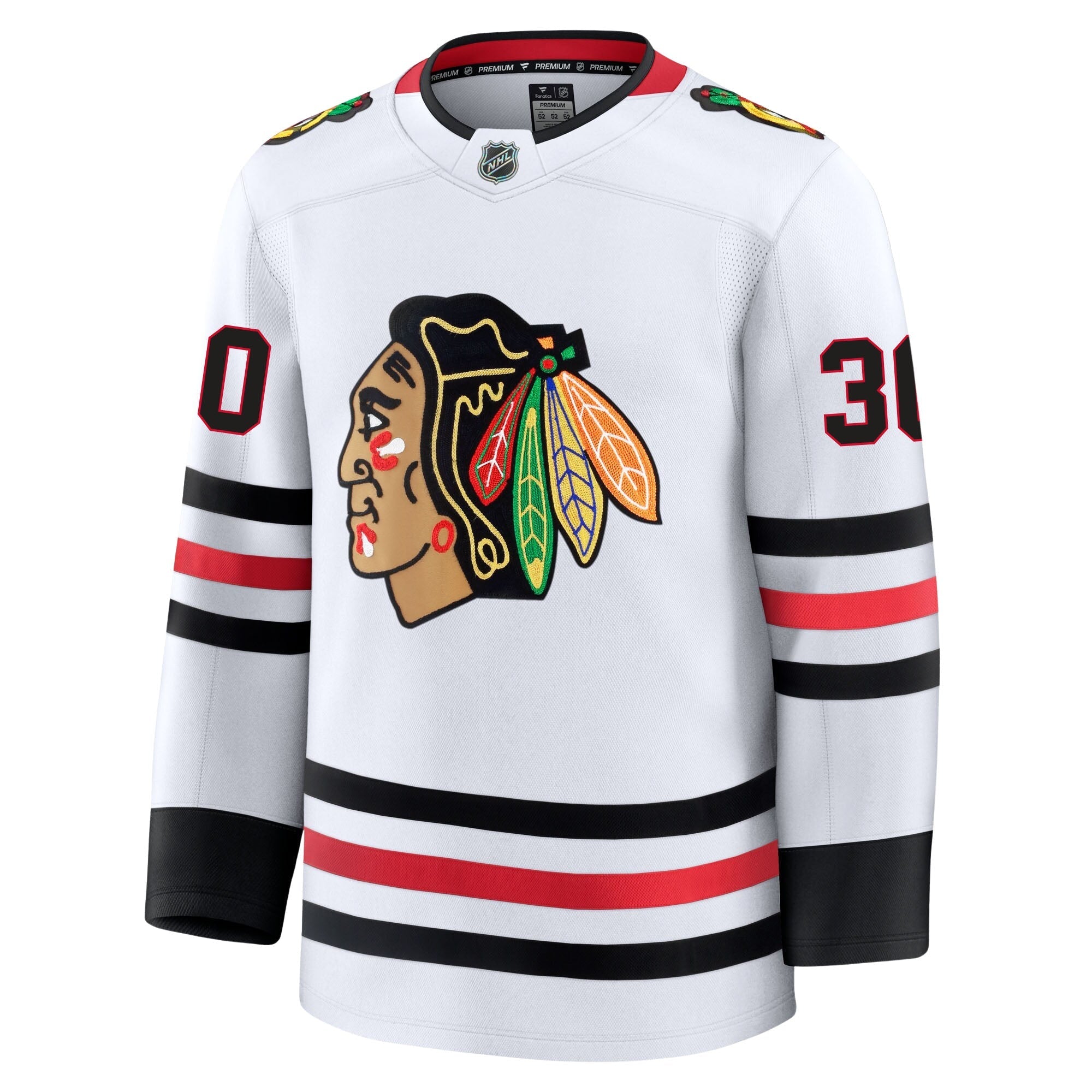 Spencer Knight Chicago Blackhawks Fanatics Premium Away Jersey