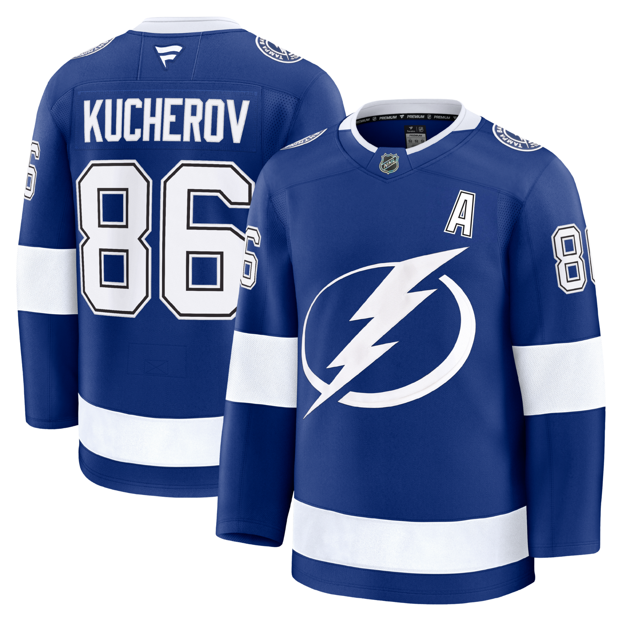 Nikita Kucherov Tampa Bay Lightning Fanatics Premium Home Jersey