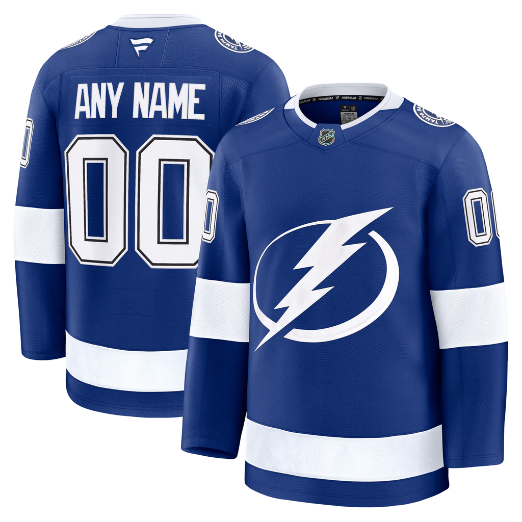 Customizable Tampa Bay Lightning 2024 Fanatics Premium Official NHL HOME Jersey