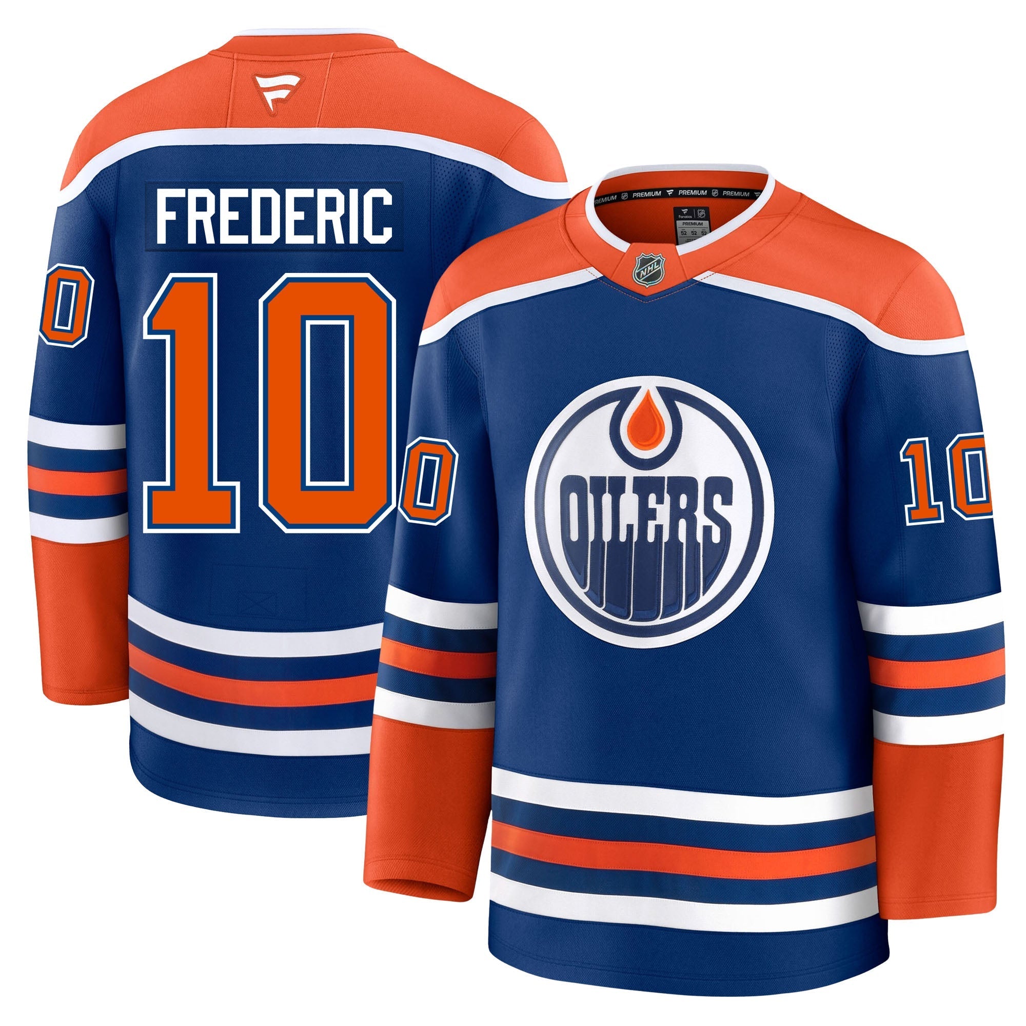 Trent Frederic Edmonton Oilers Fanatics Premium Home Jersey