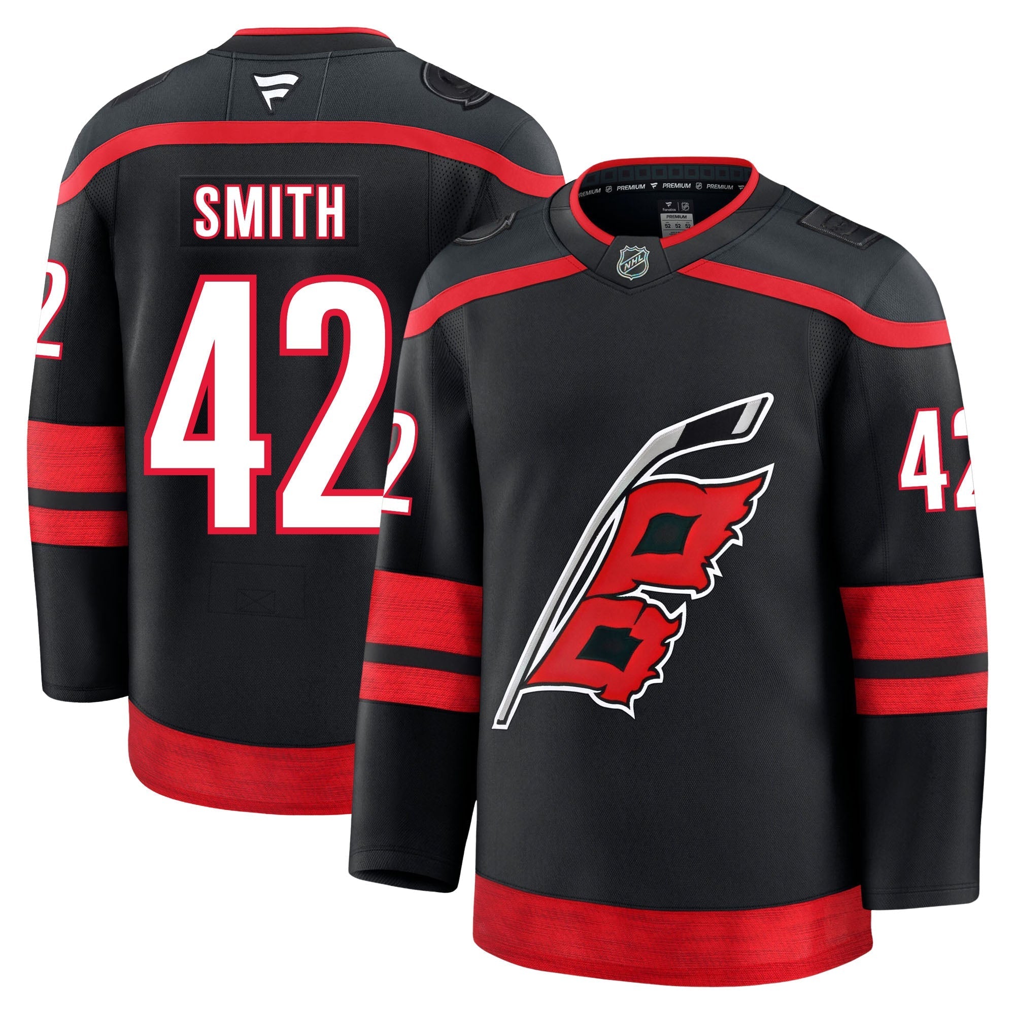 Ty Smith Carolina Hurricanes Fanatics Premium Home Jersey