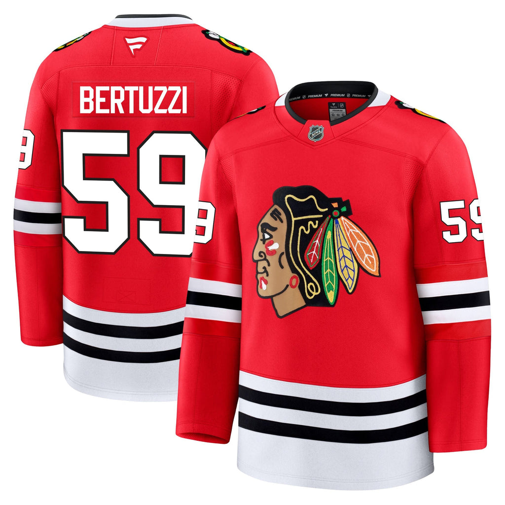 Tyler Bertuzzi Chicago Blackhawks Fanatics Premium Home Jersey