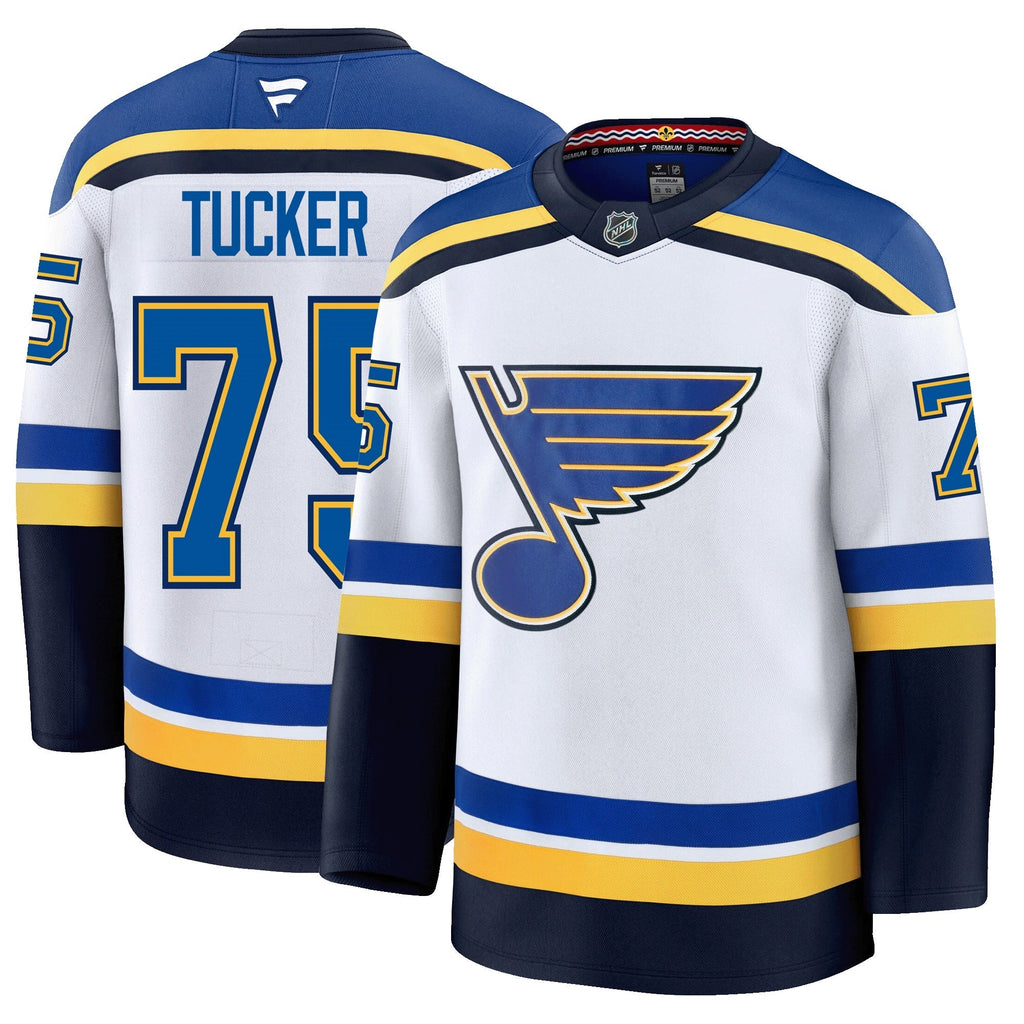 Tyler Tucker St. Louis Blues Fanatics Premium Away Jersey