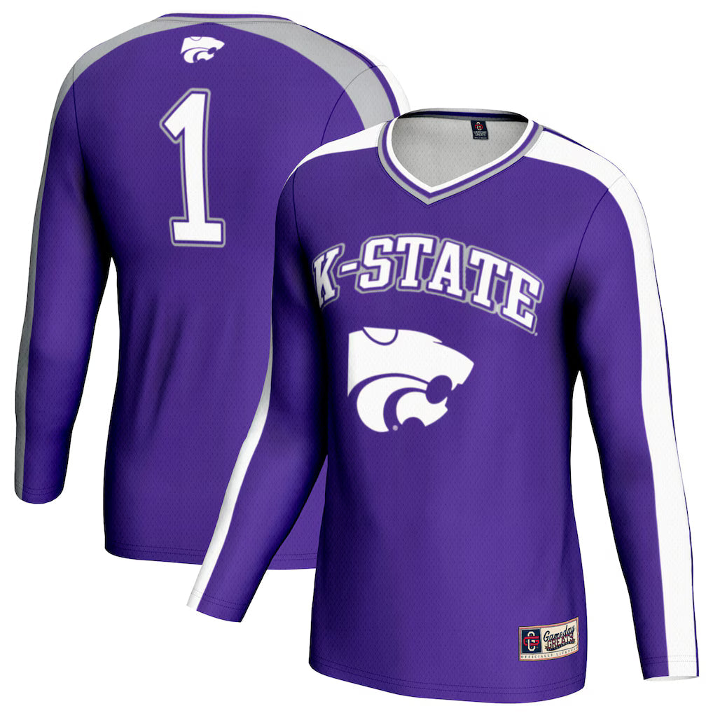 Kansas State Wildcats GameDay Greats #1 Lightweight Volleyball Fashion Jersey - Purple