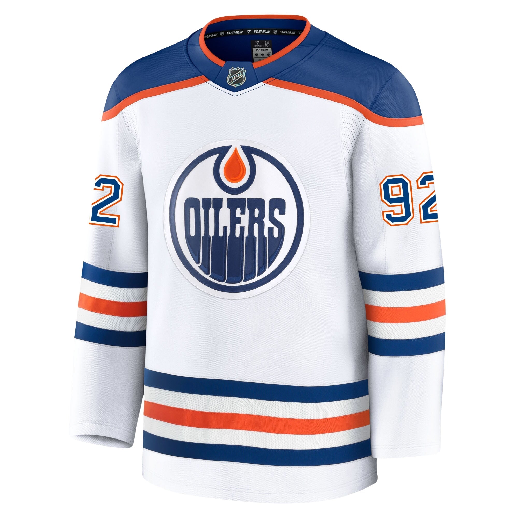 Vasily Podkolzin Edmonton Oilers Fanatics Premium Away Jersey