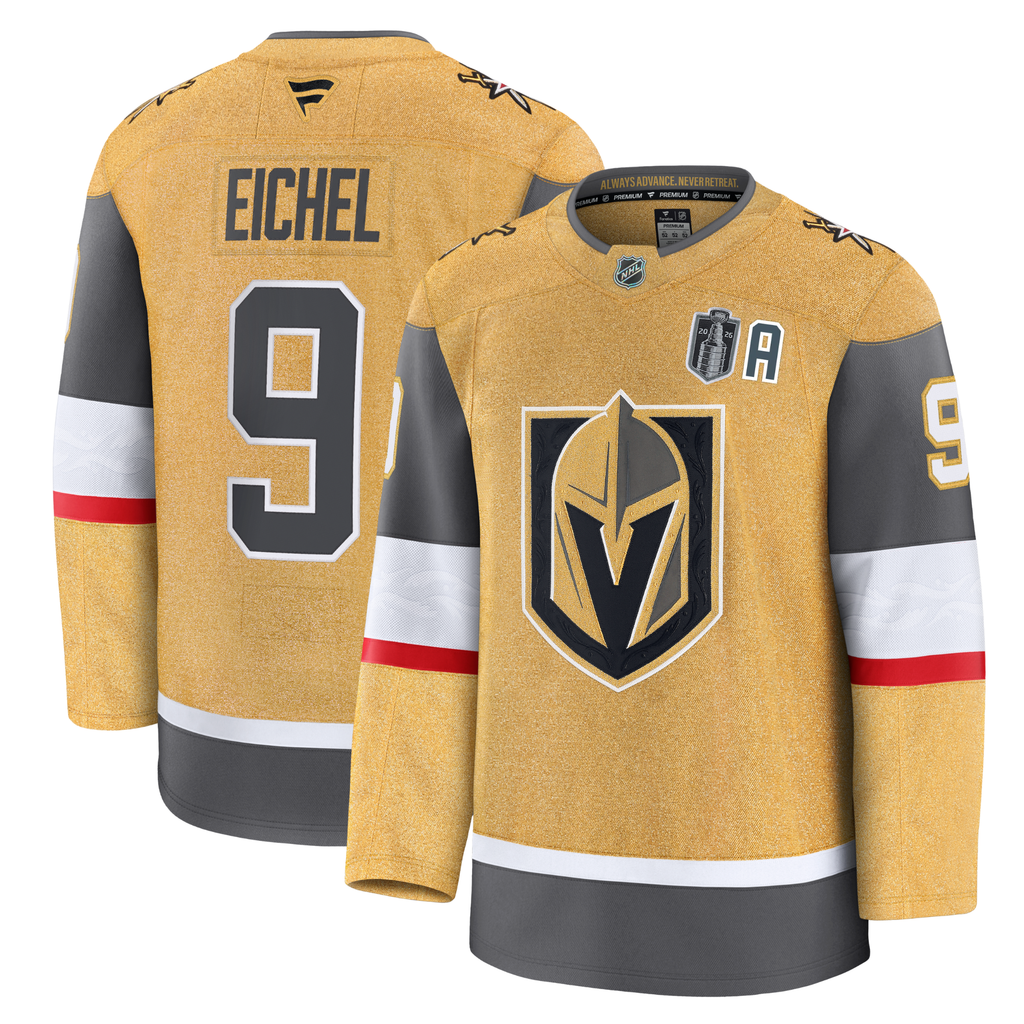 Jack Eichel Vegas Golden Knights With 2026 Stanley Cup Final Patch Fanatics Premium Home Jersey
