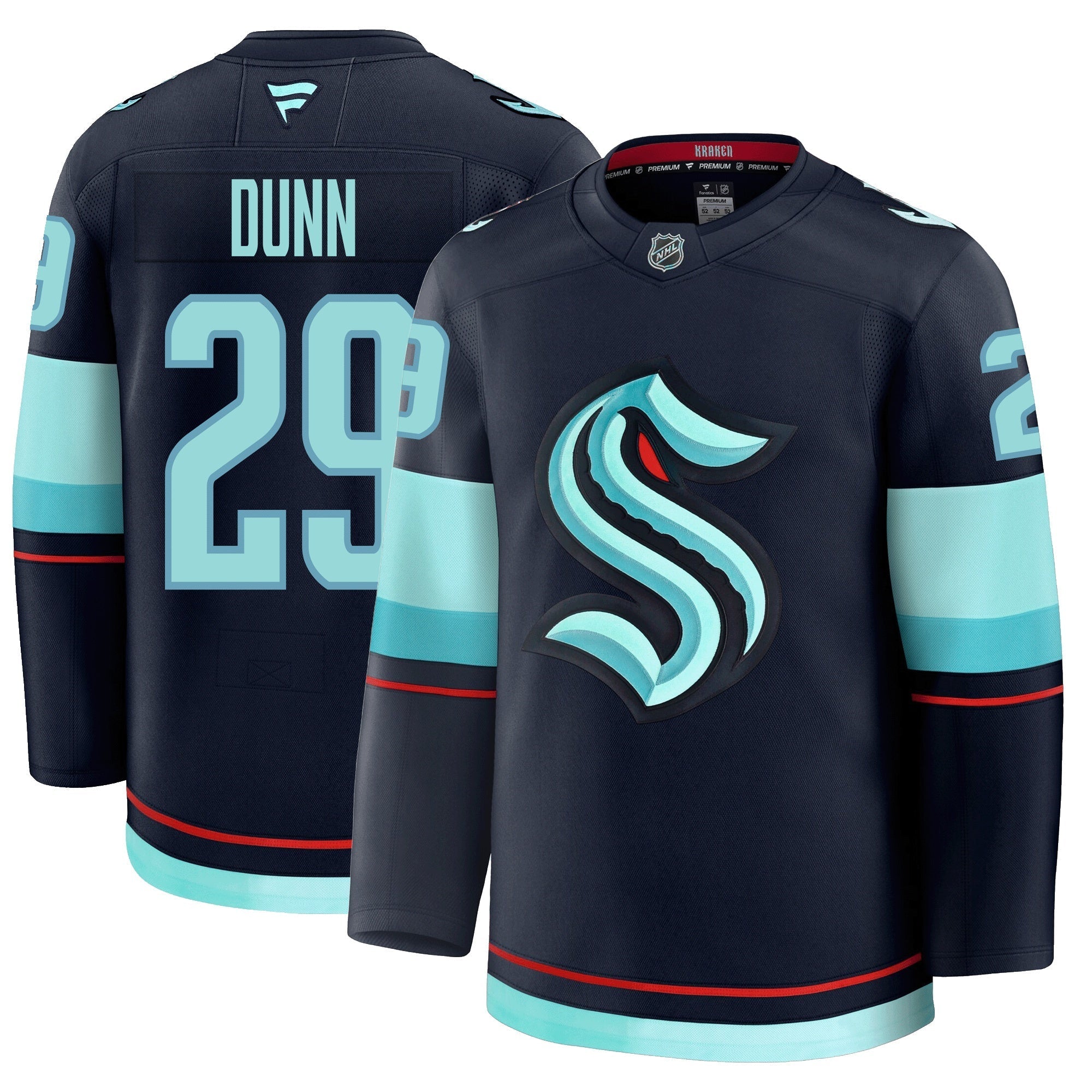 Vince Dunn Seattle Kraken Fanatics Premium Home Jersey