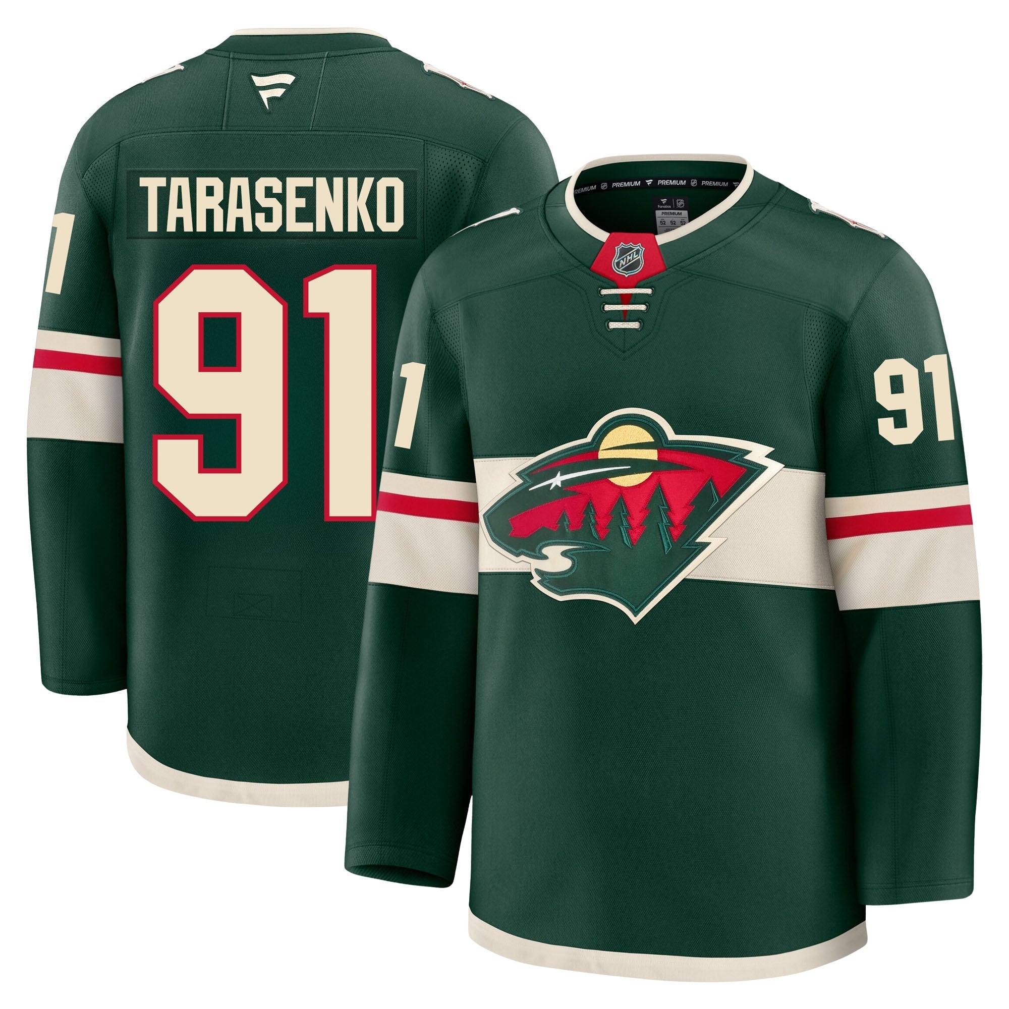 Vladimir Tarasenko Minnesota Wild Fanatics Premium Home Jersey