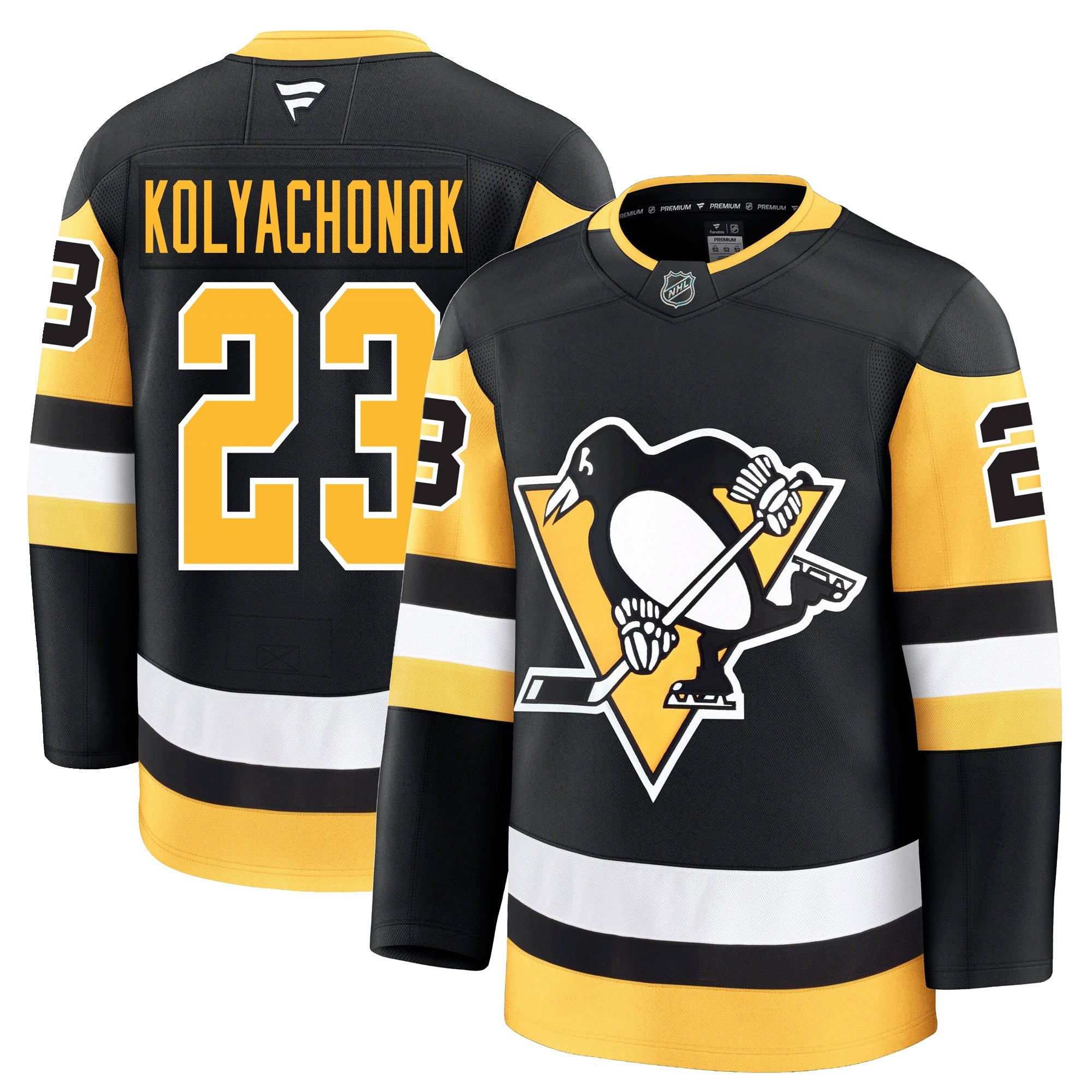 Vladislav Kolyachonok Pittsburgh Penguins Fanatics Premium Home Jersey