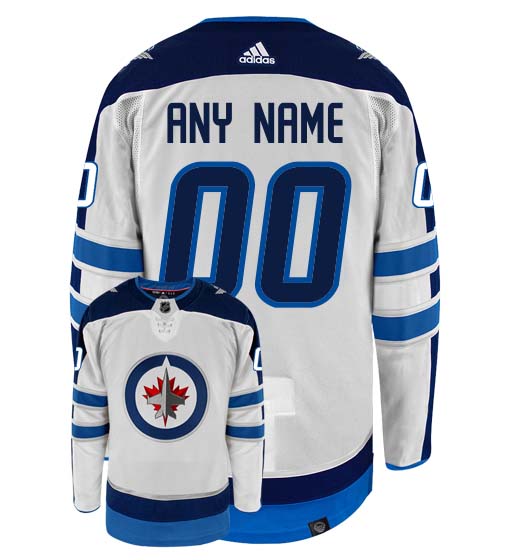 Customizable Winnipeg Jets Adidas Primegreen Authentic NHL Hockey Jersey