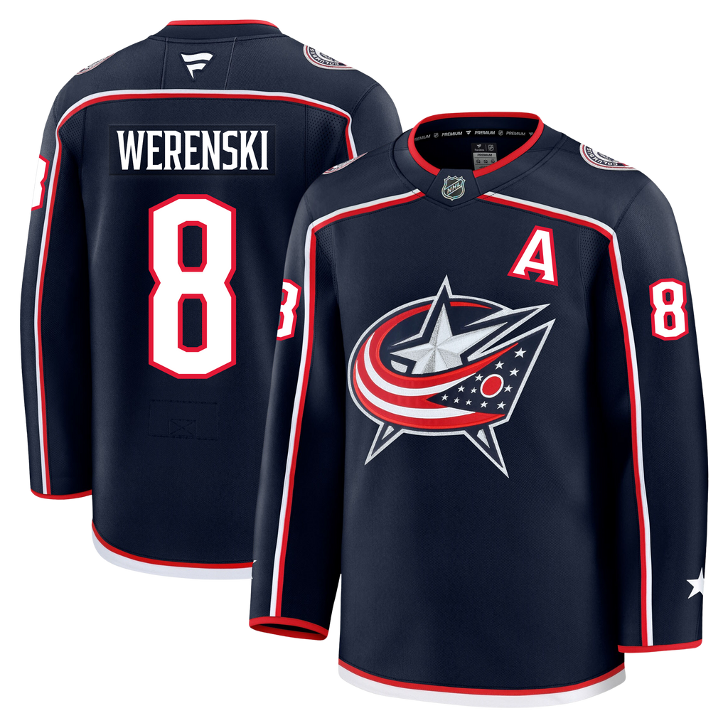 Zach Werenski Columbus Blue Jackets Fanatics Premium Home Jersey